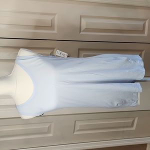 DONNaKARAN, NWT, Women's Tank, Light blue, 100 % Cotton